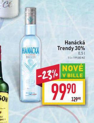 Billa Hanácká trendy 30% nabídka