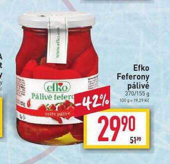 Billa Efko feferony pálivé nabídka