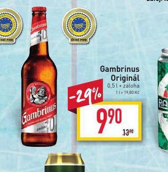 Billa Pivo gambrinus originál nabídka