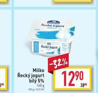 Billa Milko řecký jogurt bílý 5% nabídka