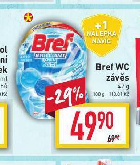 Billa Bref wc závěs nabídka