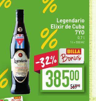 Billa Legendario elixír de cuba 7yo nabídka