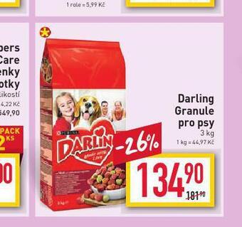 Billa Darling granule pro psy nabídka