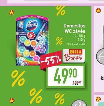 Billa Domestos wc závěs nabídka