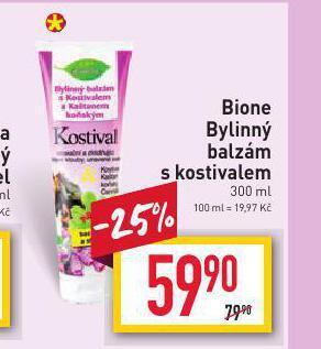 Billa Bione bylinný balzám s kostivalem nabídka