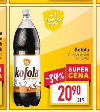Billa Kofola 2l nabídka