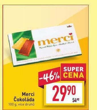 Billa Merci čokoláda nabídka
