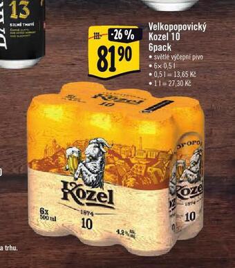 Albert Pivo velkopopovický kozel 10 nabídka