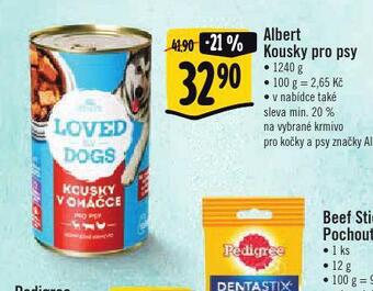 Albert Albert kousky pro psy nabídka
