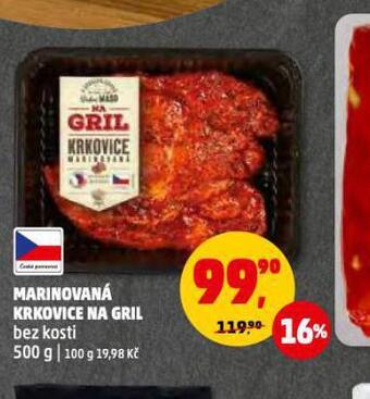 Penny Market Marinovaná krkovice na gril nabídka