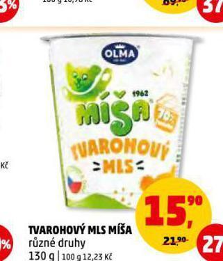 Penny Market Tvarohový mls míša nabídka