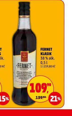 Penny Market Fernet klasik nabídka