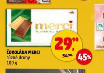 Penny Market Čokoláda merci nabídka