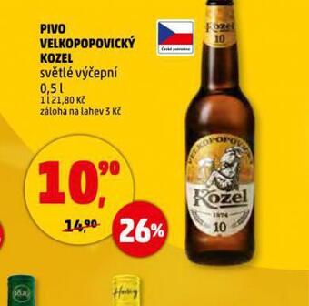 Penny Market Pivo velkopopovický kozel 10 nabídka