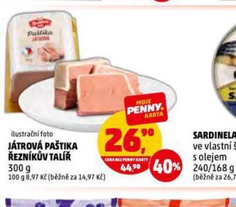 Penny Market Játrová paštika nabídka