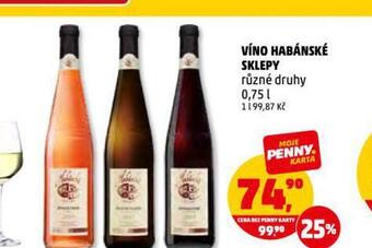 Penny Market Víno habánské sklepy nabídka