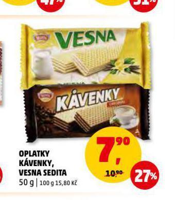 Penny Market Oplatky kávenky nabídka