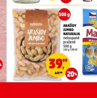 Penny Market Arašídy jumbo naturalia nabídka