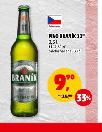 Penny Market Pivo braník 11 nabídka