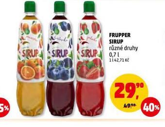 Penny Market Frupper sirup nabídka