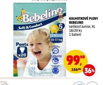 Penny Market Bebelino kalhotkové pleny nabídka
