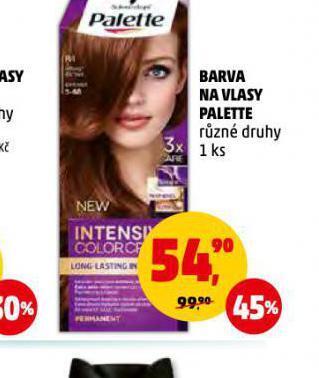 Penny Market Palette barva na vlasy nabídka