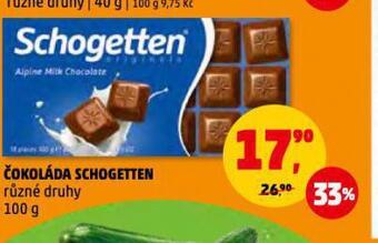 Čokoláda schogetten