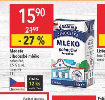Globus Trvanlivé mléko 1,5% nabídka