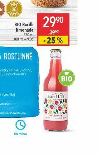 Globus Bio bacilli limonáda nabídka