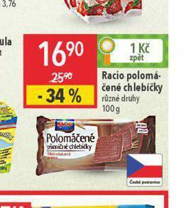 Globus Racio polomáčené chlebíčky nabídka