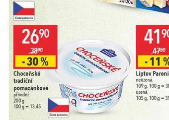 Globus Choceňské tradiční pomazánkové nabídka