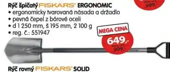 Rýč špičatý FISKARS ERGONOMIC