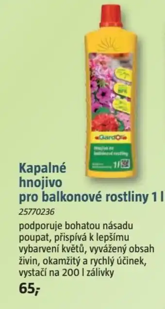 Bauhaus Kapalné hnojivo pro balkonové rostliny 1l nabídka
