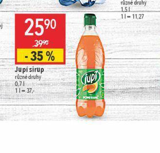 Globus Jupí sirup nabídka