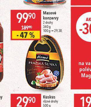 Globus Hamé masové konzervy nabídka