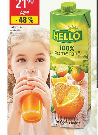 Globus Hello džus nabídka