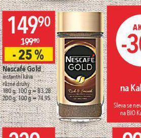 Globus Nescafé gold instantní káva nabídka
