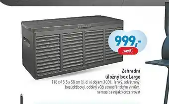 Zahradní úložný box