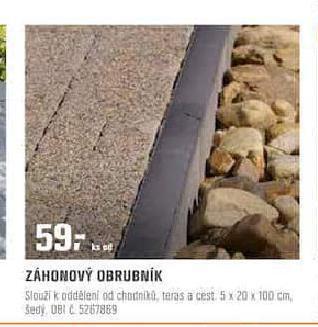 OBI Záhonový obrubník nabídka