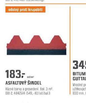 OBI Asfaltový šindel nabídka
