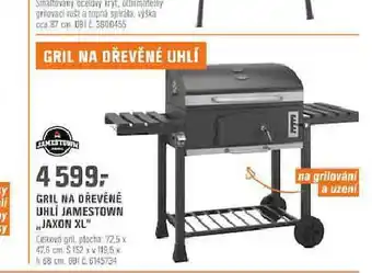OBI Gril na dřevěné uhlí jamestown jaxon xl nabídka