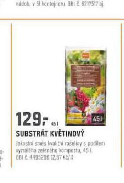 Substrát květinový