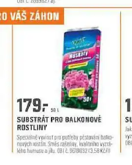 Substrát pro balkonové rostliny