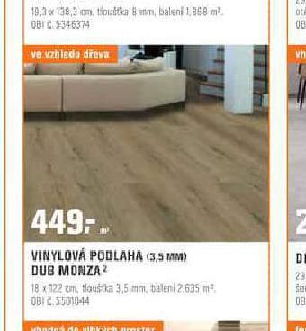 OBI Vinylová podlaha nabídka