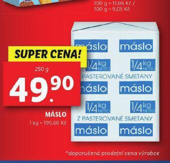 Lidl Máslo nabídka