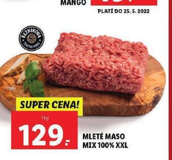 Lidl Mleté maso mix 100% xxl nabídka