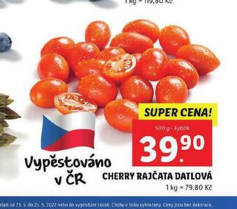Lidl Cherry rajčata datlová nabídka