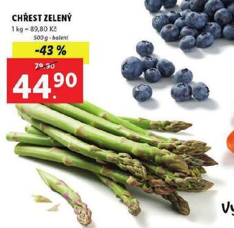 Lidl Chřest zelený nabídka