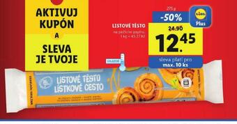 Lidl Listové těsto nabídka