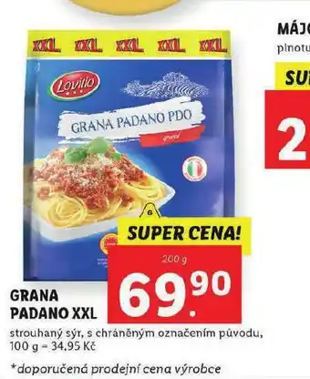 Lidl Grana padano xxl nabídka